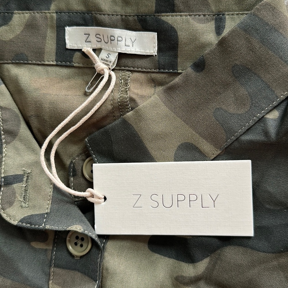 Z Supply Stephan Camo Romper S NEW